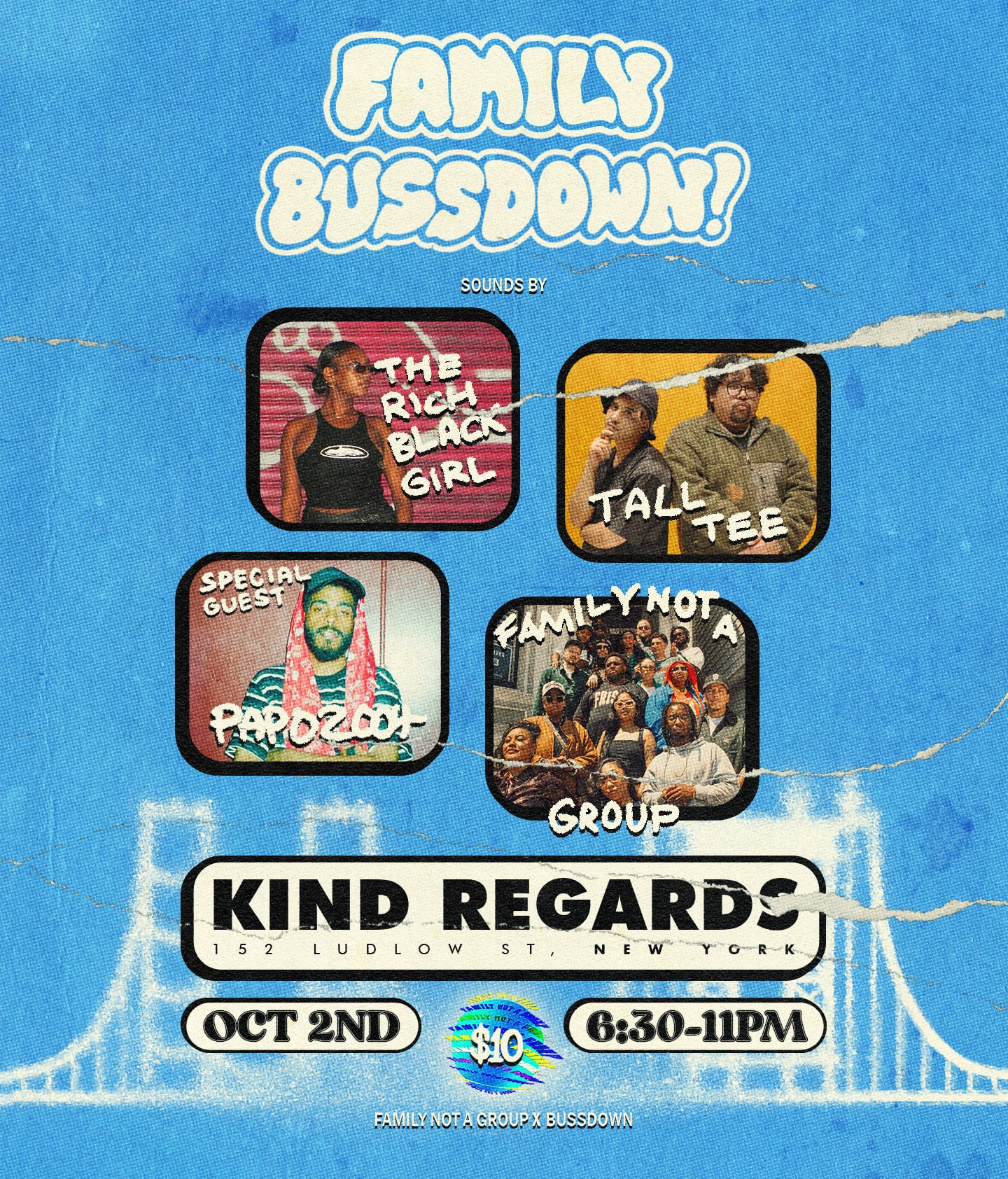Flyer for FNG & Bussdown's Family Bussdown event held in New York.
